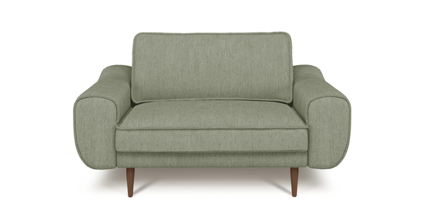 Klem Loveseat Ahşap Ayak - Performans Keten
