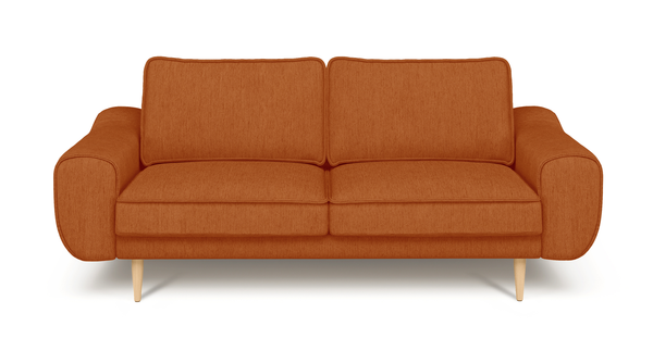 Klem İkili Koltuk Ahşap Ayak - Performans Keten