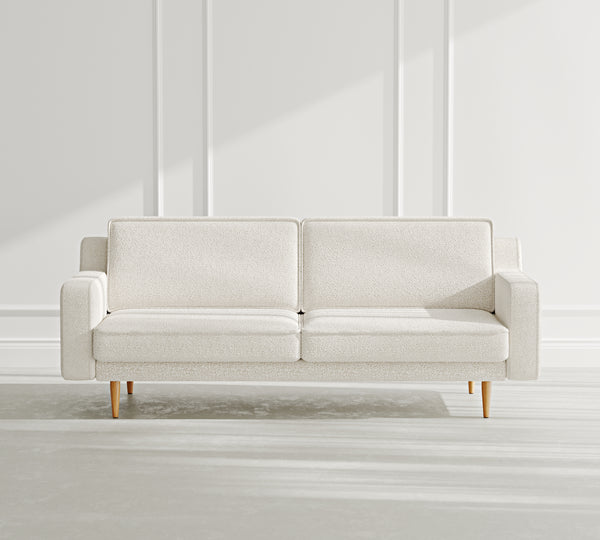 Klem Slim Üçlü Koltuk Ahşap Ayak - Bukle