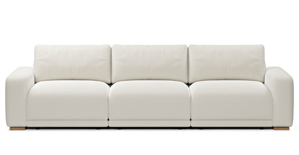 Carle Small Dörtlü Koltuk Çift Kollu - Doğal Doku