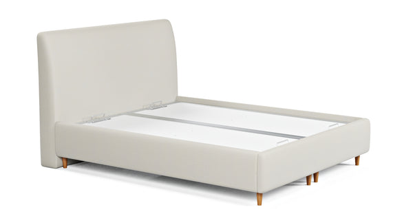 Klem Slim Çift Kişilik Bazalı Karyola 160x200 - Doğal Doku