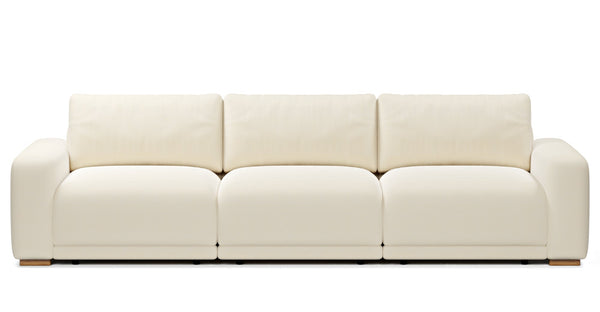 Carle Small Dörtlü Koltuk Çift Kollu - Doğal Doku