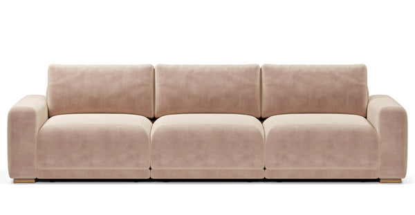 Carle Small Dörtlü Koltuk Çift Kollu - Kadife