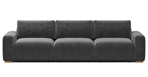 Carle Small Dörtlü Koltuk Çift Kollu - Kadife