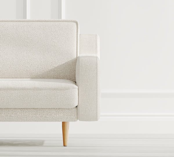 Klem Slim Tekli Koltuk Ahşap Ayak - Bukle