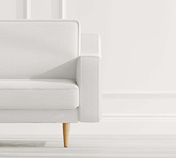 Klem Slim Tekli Koltuk Large Ahşap Ayak - Fitilli Kadife