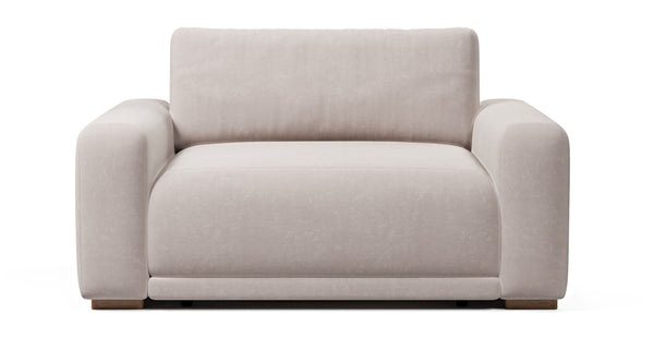 Carle Tekli Koltuk Çift Kollu - Kadife