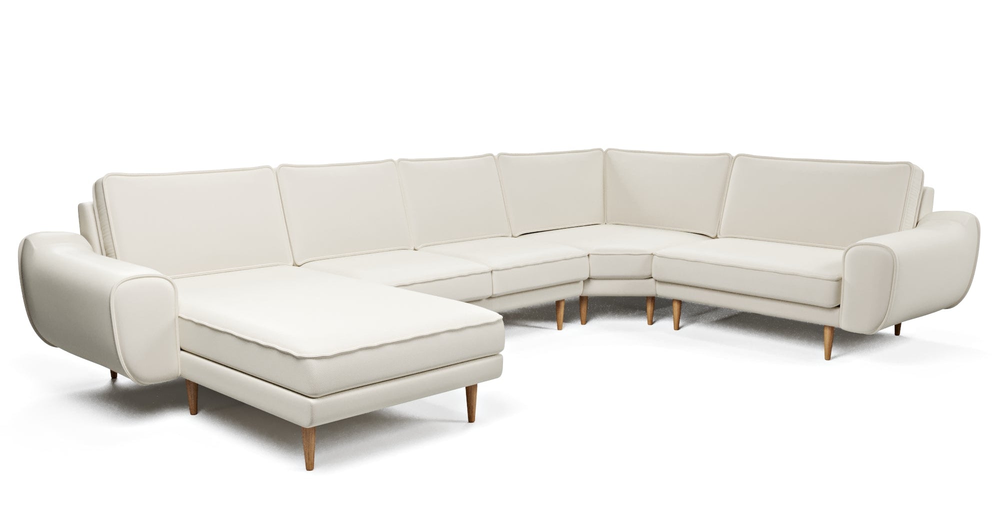 Klem 376 x 240 Geniş Köşe Ahşap Ayak - Performans Kadife | Normod