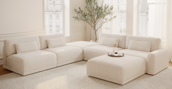 Carle Üçlü Koltuk Kolsuz Ve Puf - Fitilli Kadife