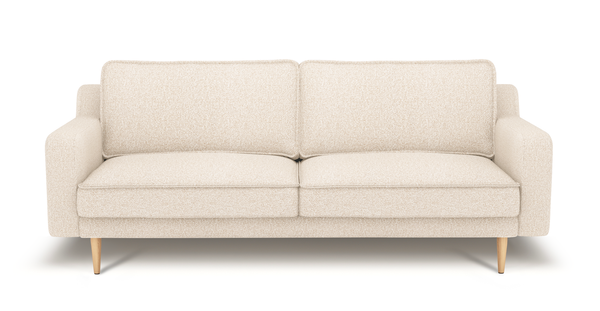 Klem Slim Üçlü Koltuk Ahşap Ayak - Bukle