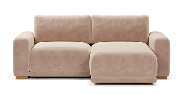 Carle 218 x 160 Dinlenmeli Köşe Çift Kollu - Kadife