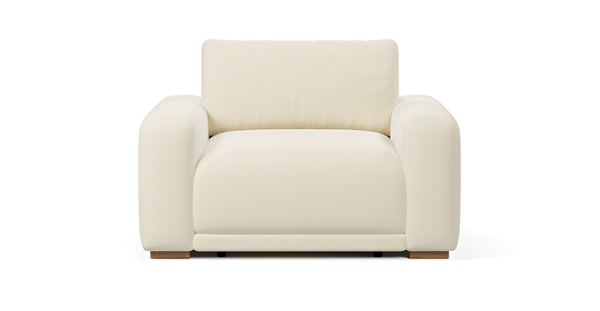 Carle Small Tekli Koltuk Çift Kollu - Doğal Doku