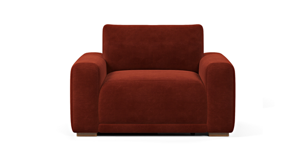 Carle Small Tekli Koltuk Çift Kollu - Fitilli Kadife