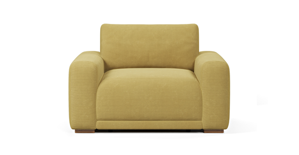 Carle Small Tekli Koltuk Çift Kollu - Fitilli Kadife