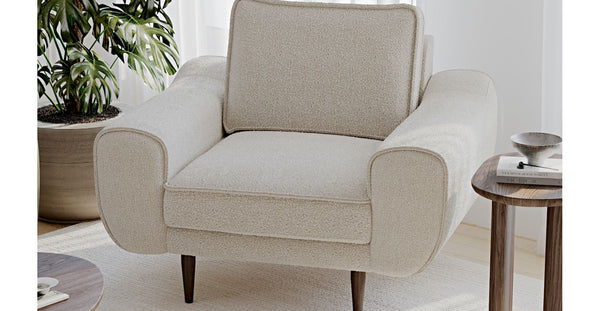 Klem Tekli Koltuk Ahşap Ayak - Bukle