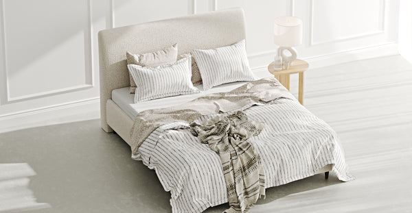 Klem Slim Çift Kişilik Bazalı Karyola 160x200 - Bukle