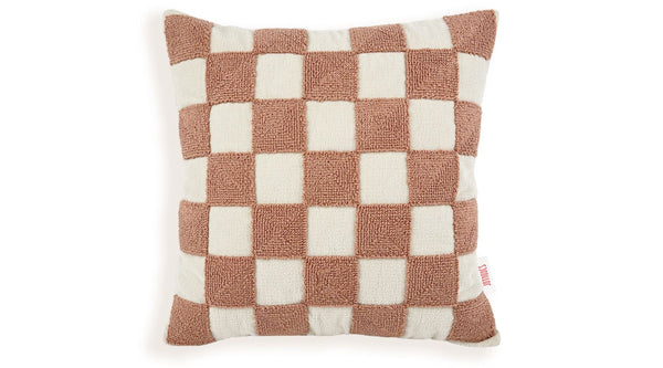 Pink Checkered Punch Kırlent