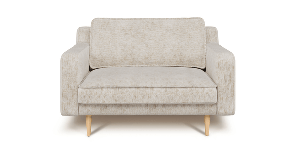 Klem Slim Loveseat Ahşap Ayak - Doğal Doku