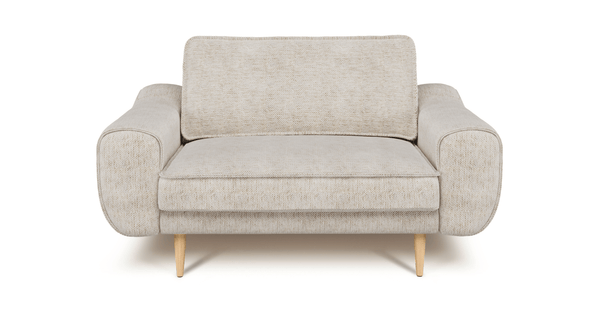 Klem Loveseat Ahşap Ayak - Doğal Doku