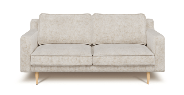 Klem Slim İkili Koltuk Ahşap Ayak - Doğal Doku