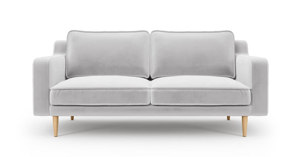 Klem Slim İkili Koltuk Ahşap Ayak - Kadife