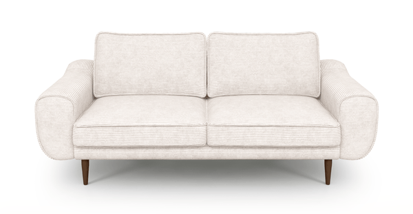 Klem İkili Koltuk Ahşap Ayak - Fitilli Kadife