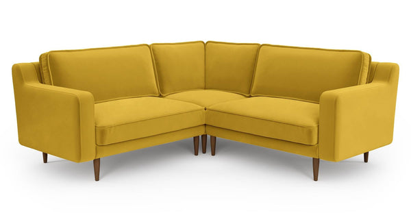 Klem Slim 203 x 203 Köşe Ahşap Ayak - Kadife