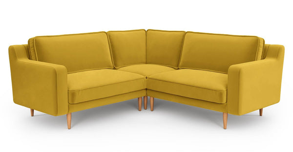 Klem Slim 203 x 203 Köşe Ahşap Ayak - Kadife