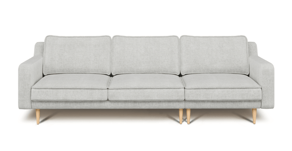 Klem Slim Dörtlü Koltuk Ahşap Ayak - Doğal Doku