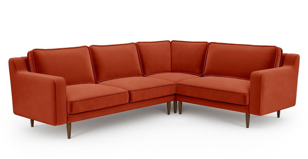 Klem Slim 257 x 203 Köşe Ahşap Ayak - Kadife