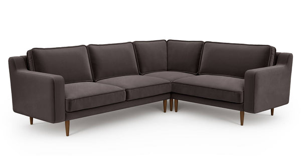 Klem Slim 257 x 203 Köşe Ahşap Ayak - Kadife
