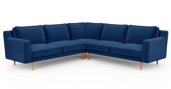 Klem Slim 257 x 257 Köşe Ahşap Ayak - Kadife