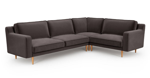 Klem Slim 283 x 203 Köşe Ahşap Ayak - Kadife