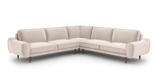 Klem 290 x 290 Köşe Ahşap Ayak - Kadife