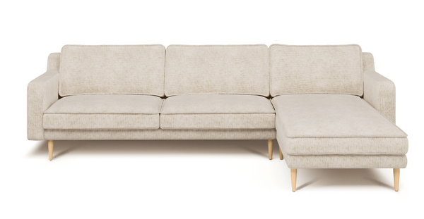 Klem Slim 292 x 171 Köşe Ahşap Ayak - Doğal Doku