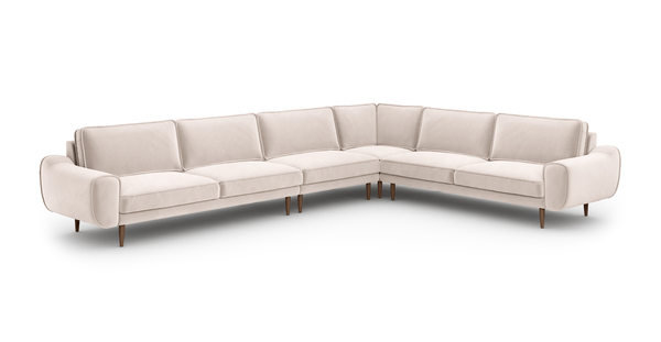 Klem 390 x 290 Köşe Ahşap Ayak - Kadife