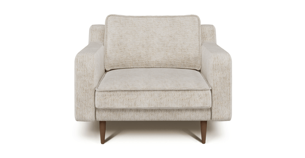 Klem Slim Tekli Koltuk Large Ahşap Ayak - Doğal Doku