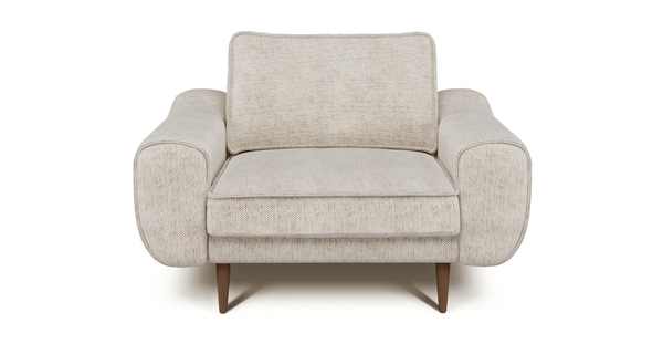 Klem Tekli Koltuk Large Ahşap Ayak - Doğal Doku