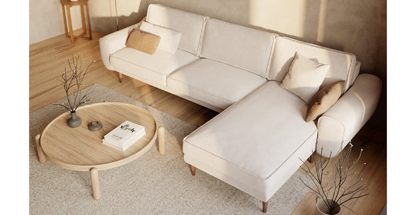 Klem 280 x 171 Köşe Ahşap Ayak - Kadife