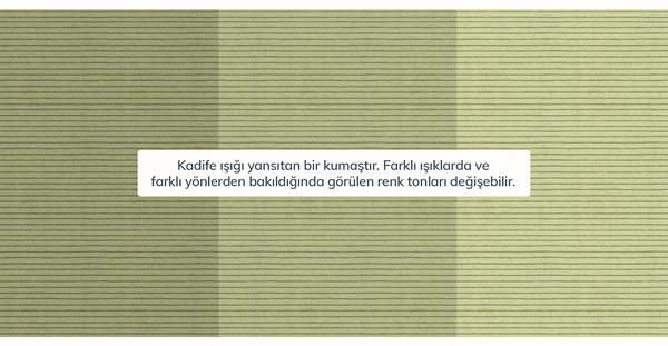 Klem 290 x 290 Köşe Ahşap Ayak - Fitilli Kadife