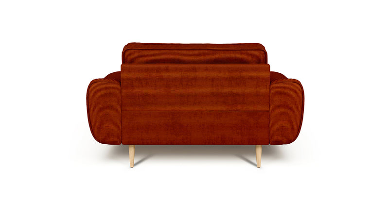 Klem Loveseat Ahşap Ayak - Fitilli Kadife
