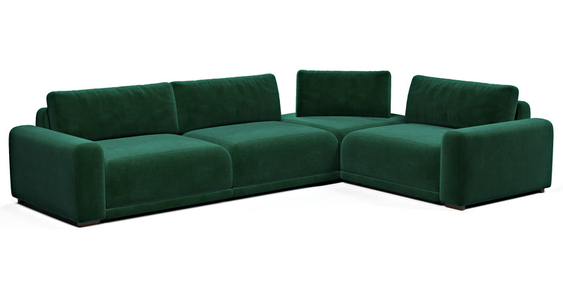 Carle 339 x 234 Köşe Çift Kollu - Kadife