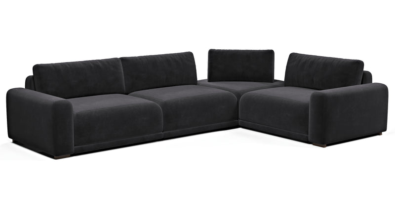Carle 339 x 234 Köşe Çift Kollu - Kadife