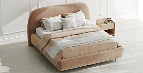 Klem Çift Kişilik Bazalı Karyola 180x200 - Kadife