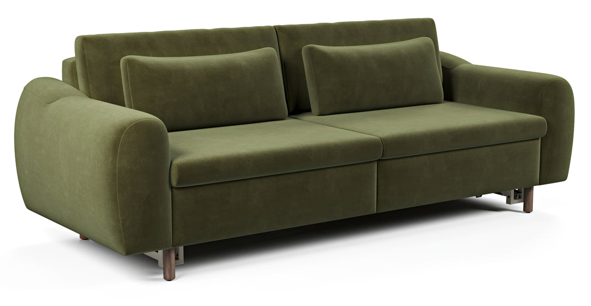 Nyra Yataklı Üçlü ve Klem Tekli Koltuk Takımı - Kadife & Bukle