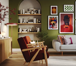 Klem Kemik ve Kiremit 3-3-1-1 İskandinav Koltuk Takımı - Fitilli Kadife