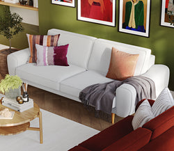 Klem Kemik ve Kiremit 3-3-1-1 İskandinav Koltuk Takımı - Fitilli Kadife