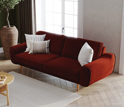 Klem Kemik ve Kiremit 3-3-1-1 İskandinav Koltuk Takımı - Fitilli Kadife