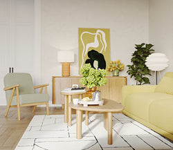 Carle Sisli Yeşil ve Polen Sarı 3-1 Koltuk Takımı - Fitilli Kadife