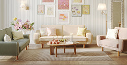 Klem Butter Blush Çağla Yeşili 3-3-1 Koltuk Takımı - Kadife